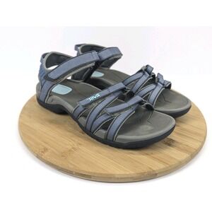Teva Tirra Womans 9.5 Sport Sandals Blue Outdoors Hike Camp Fish Strappy